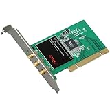 Rosewill IEEE 802.11b/g IEEE 802.11n Draft 2.0 PCI Wireless Network Adapter Card (2T3R) Up to 300Mbps