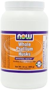 NOW Foods Whole Psyllium Husk, 24 Ounce Bottle