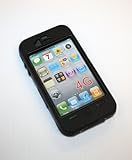 Black/black Iphone 4 Silicone and Hard Case.