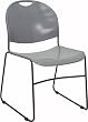 Gray High Density, High Stacking, Ultra Compact Stack Chair [RUT-188-GY-GG]