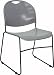 Gray High Density, High Stacking, Ultra Compact Stack Chair [RUT-188-GY-GG]