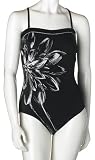 Christina Women's Ladies' Portrait 1 Piece Bandeau Suit with Removable Straps
