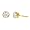 14k Yellow Gold Bezel-Set Stud Earrings (1 cttw, H-I Color, I1 Clarity)