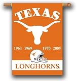 NCAA Texas Longhorns Championship Year Two-sided Banner