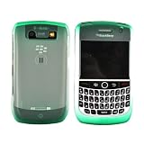 For Blackberry Curve 8900 Icy Hard Case Green Clear