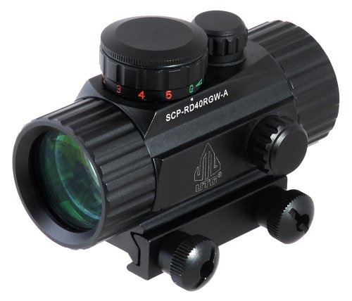  UTG New GENSCP-RD40RGW-A / 4 Inch Dot Sight With Integral Picatinny Mounting Deck Black 