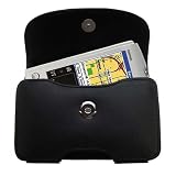 Horizontal Leather Case with Belt Clip/Loop for the Garmin iQue 3600