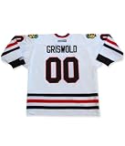 CLARK GRISWOLD Christmas Vacation Chicago Blackhawks CCM White Hockey Jersey, LARGE