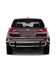 Automotive Parts and Accessories: 2001-2006 Acura MDX Rear Bumper Guard Protector Stainless Steel Double Tube Black Horse - Black Horse
