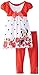 Disney Little Girls' 2 Piece Minnie Mouse Legging Set with Glitter