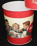 Collectible Coca Cola (Coke) Large Waste Basket -Tin