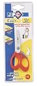 JPC Caid Blister Ciseaux Gaucher 13cm pour enfant Lame Inox, Bouts Arrondis et Gachette Anti-Glisse