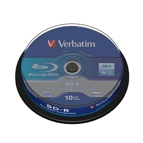 Verbatim  43689 BD-R 4x 25GB 10pk Spindle