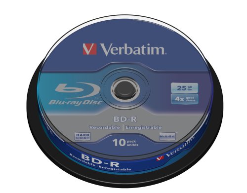 Verbatim Blu-Ray SL 25 GB 4X 10er Spindel
