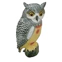 LONG EARED OWL GARDEN BIRD SCARER DETERRENT