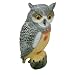 LONG EARED OWL GARDEN BIRD SCARER DETERRENT