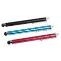 3 pcs Aqua Blue/Black/Red Capacitive Stylus/styli Touch Screen Cellphone Tablet Pen for iPhone 4 4s 3 3Gs iPod Touch iPad 2 Motorola Xoom, Samsung Galaxy, BlackBerry Playbook AMM0101US, Barnes and Noble Nook Color, Droid Bionic