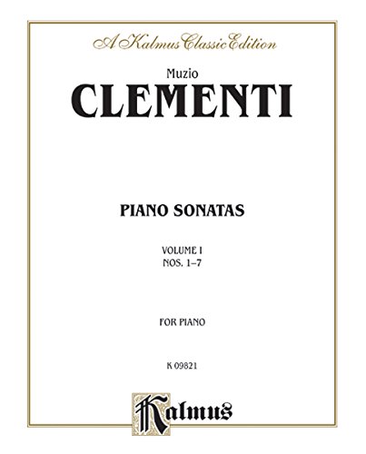 Piano Sonatas, Vol 1 (Kalmus Edition)