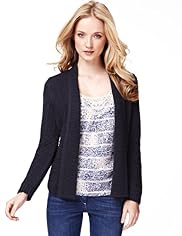 Indigo Collection Open Front Aztec Cardigan