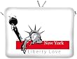 DIGITTRADE LS135-15 New York Designer Notebook Sleeve Housse Pour Ordinateur Portable 15,4" jusqu'� 15,6" (39,1 - 39,6 cm) Large N�opr�ne Pochette Sacoche