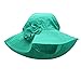 Carter's Cotton Sun Hat with Flower with Chin Strap for Baby Girls Solid Colors