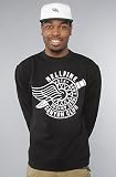 DTA The Hellfire Crewneck Sweatshirt in Black & White hood ,Sweatshirts for Men