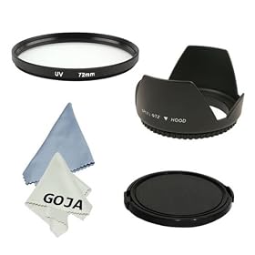 Click here to buy Universal Lens Accessory Kit For 72MM Video Camera Camcorder - Includes: UV Filter + Flower Lens... by Goja.