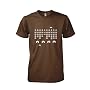 Space Invaders Herren T-Shirt, Gr��e XL, braun Krysom