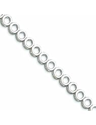 Genuine 14K White Gold White Gold Holds Up To 24 2.75mm Stones Add-A-Diamond Tennis Bracelet M 14 Grams Of Gold 100% Satisfaction Guaranteed.