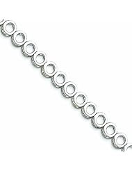 14K White Gold Holds up to 24 2.75mm Stones Add-A-Diamond Tennis Bracelet M
