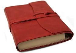 Amalfi Red Handmade Italian Leather Address Book (9cm x 13cm)
