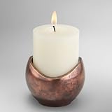 Nambe Pebble Pillar Candle 4-Inch High