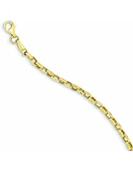 Genuine 14K Yellow Gold Fancy Link Bracelet 7.25 Inches 2 Grams Of Gold 100% Satisfaction Guaranteed.