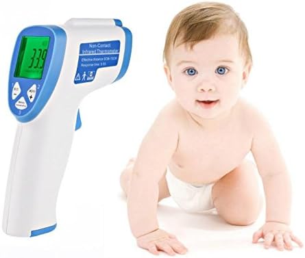 Sotijobs Non-Contact Infrared Digital Baby Forehead and Ear Thermometer Gun with Multi-Purpose (blue)
