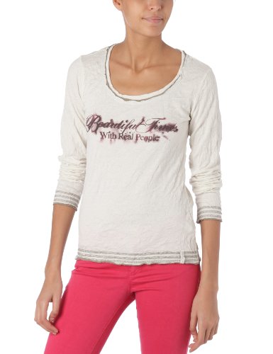Timezone Damen Shirt/ Langarmshirt  12-0221, Gr. 40/42 (L), Wei&szlig; (102 off white) Preisvergleich