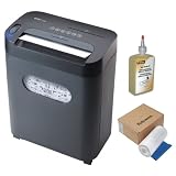 Royal 112MX 12-Sheet Cross Cut Shredder + 10-Gallon Shredder Bags 100-Pack Roll + Shredder Oil