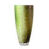 Aussem Glassware 104555 Chartreuse Brocade Vase by Aussem Glassware