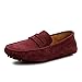 TDA Men's Stripe Multi Color Hot Suede Moccasin Loafers Boat Shoes
