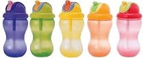 Nuby フリップイット・ボトルII/360 355ml (グリーン・オレンジ・パープル・レッド・イエローのうち1色。色はおまかせ。)