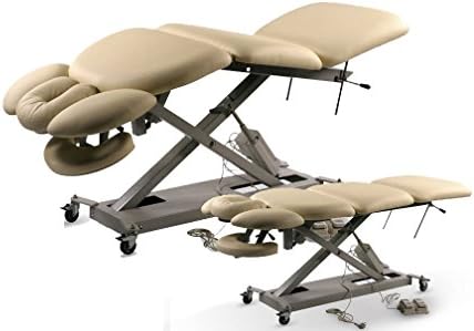 Chiropractic Powerlift Electric Lift Massage Treatment Table (Cream)