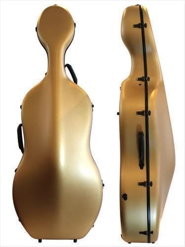 Orchestra Light 4/4 Cello Hard Case, Composite Carbon Fibre, MATT GOLD