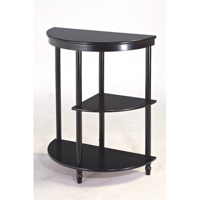 Frenchi Furniture Cherry 3-Tier Crescent ,Half Moon ,Hall / Console Table/End Table