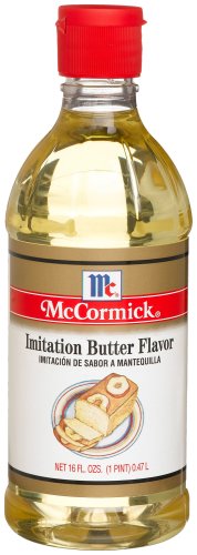 McCormick Imitation Butter Flavored Extract, 16-Ounce Plastic Bottle (Pack of 3) by McCormick