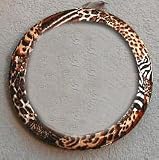 Animal Print Velour Steering Wheel Cover