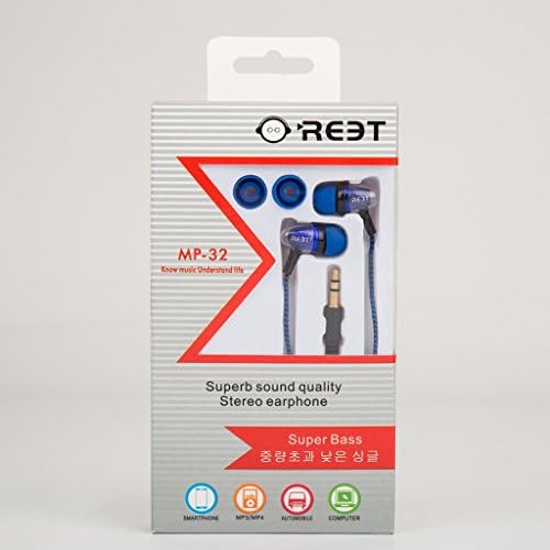 Headphones,Super Bass In-Ear Headphone,Wired Headset Earbuds for Sport Running (Blue)