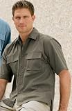 Men's Short Sleeve Shirt with Front Pockets