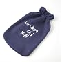 Grumpy Old Man Hot Water Bottle Blue