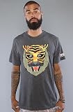 RVCA The Leines Tigers Tee in Black,T-shirts for Men