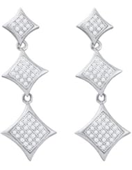 0.30CTW DIAMOND MICRO PAVE EARRINGS