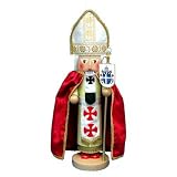 Kurt Adler Steinbach 19-Inch German Nutcracker, Pope John Paul II
